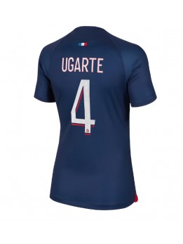 Billige Paris Saint-Germain Manuel Ugarte #4 Hjemmedrakt Dame 2023-24 Kortermet